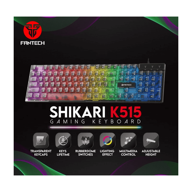 FANTECH K515 SHIKARI RGB GAMING KEYBOARD FANTECH K515 SHIKARI RGB GAMING KEYBOARD